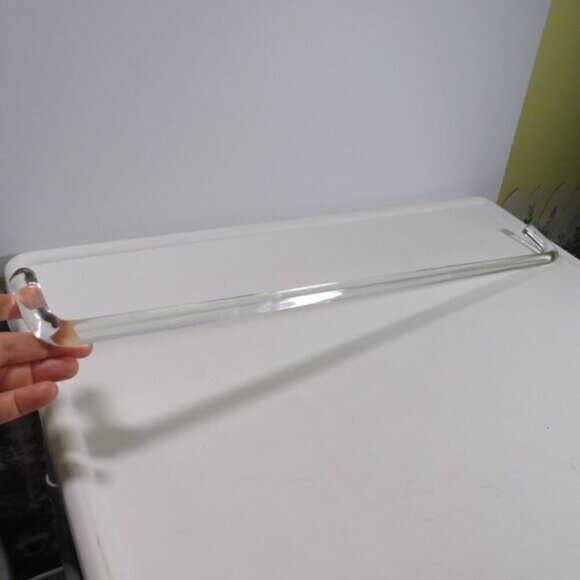 Glass Towel Rod 25" Vintage (wall connection not included) Authentic Vintage - Picture 2 of 4